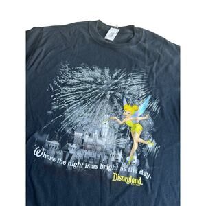 NWT Men's Disneyland T-Shirt Black Where The Night Is As Bright As The Day Med